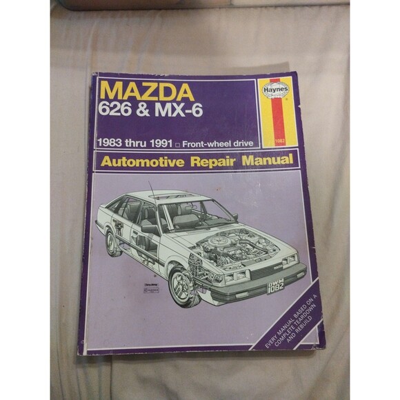 Haynes Repair Manual #1082 Mazda 626 & MX-6 1983-1991 - Picture 1 of 7